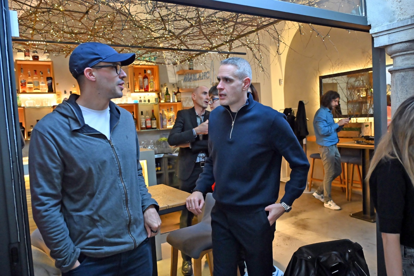 VARESE. FESTA OPENJOBMETIS PALLACANESTRO VARESE AL CAFFE’ BROLETTO NELLA FOTO KASTRITIS RENZETTI