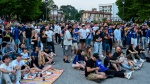 VARESE MAXISCHERMO A VILLA RECALCATI PER LA FINALE DI CHAMPIONS LEAGUE 2025 INTER VS. PSG NELLA FOTO