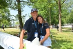 VARESE. CANOTTAGGIO. COPPA DEL MONDO 2025. WORLD ROWING CUP. 3� GIORNATA. FINALI E PREMIAZIONI NELLA FOTO GIOVANNI CALABRESE CON UNA DELLE FIGLIE