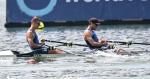 VARESE. CANOTTAGGIO. COPPA DEL MONDO 2025. WORLD ROWING CUP. 3� GIORNATA. FINALI E PREMIAZIONI NELLA FOTO DOPPIO DI COPPIA MASCHILE GABRIEL SOARES