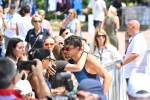 VARESE. CANOTTAGGIO. COPPA DEL MONDO 2025. WORLD ROWING CUP. 3� GIORNATA. FINALI E PREMIAZIONI NELLA FOTO GABRIEL SOARES DOPO GARA CON LA FIDANZATA