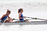 VARESE. CANOTTAGGIO. COPPA DEL MONDO 2025. WORLD ROWING CUP. 3° GIORNATA. FINALI E PREMIAZIONI NELLA FOTO QUATTRO DI COPPIA FEMMINILE AURORA SPIRITO