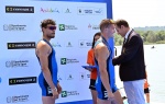 VARESE. CANOTTAGGIO. COPPA DEL MONDO 2025. WORLD ROWING CUP. 3° GIORNATA. FINALI E PREMIAZIONI NELLA FOTO GABRIEL SOARES, MEDAGLIA D’ARGENTO, ALLA PREMIAZIONE