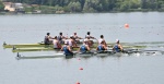 VARESE. CANOTTAGGIO. COPPA DEL MONDO 2025. WORLD ROWING CUP. 3� GIORNATA. FINALI E PREMIAZIONI NELLA FOTO QUATTRO DI COPPIA MASCHILE, ITA1