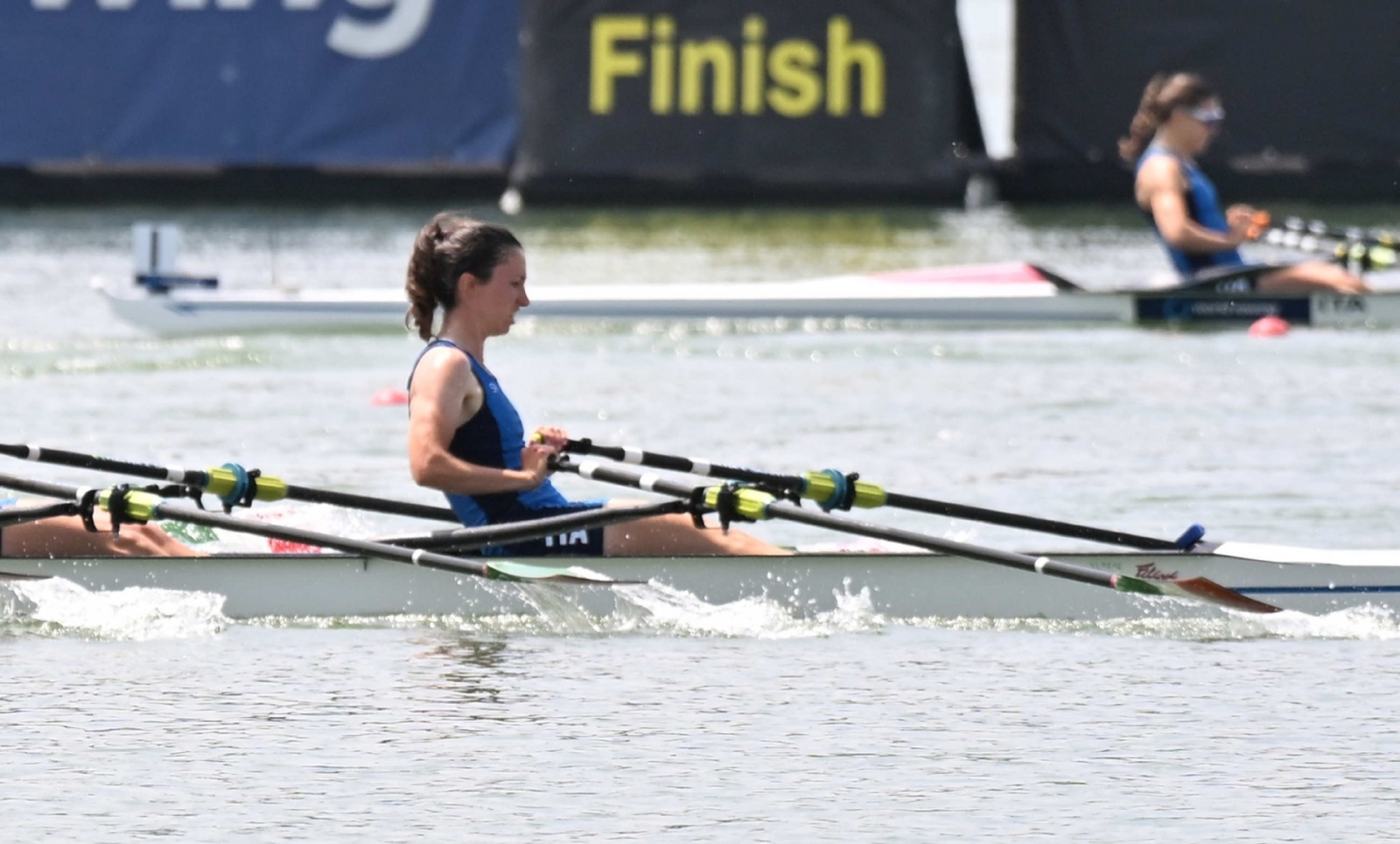 VARESE. CANOTTAGGIO. COPPA DEL MONDO 2025. WORLD ROWING CUP. 3� GIORNATA. FINALI E PREMIAZIONI NELLA FOTO QUATTRO DI COPPIA FEMMINILE AURORA SPIRITO