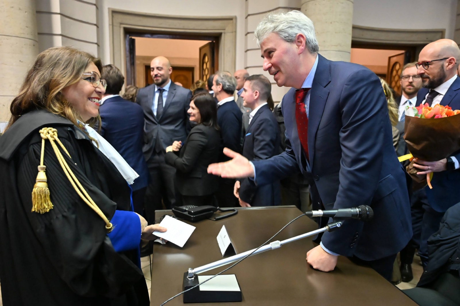 VARESE. GIURAMENTO NUOVA PRESIDENTE TRIBUNALE, MARIOLINA PANASITI NELLA FOTO CON GALIMBERTI