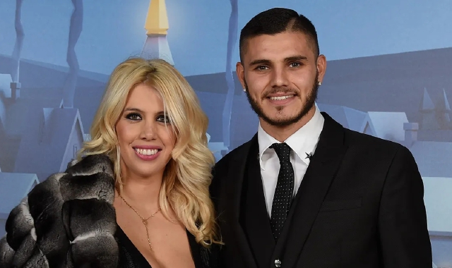 Mauro Icardi con la moglie Wanda Nara