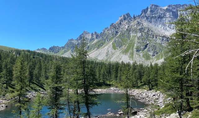 Il lago Nero in Alpe Devero