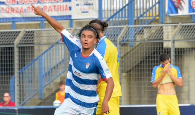 Jonathan Pitou, 19 anni, è stato decisivo nel primo turno della Coppa Italia contro la Pergolettese  (foto Domenico Ghiotto, Blitz)