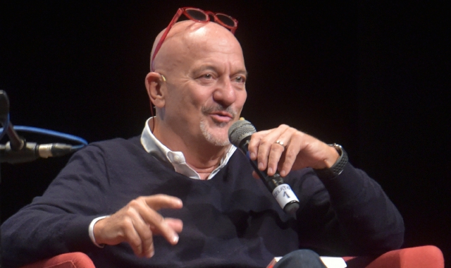 Claudio Bisio al teatro Condominio di Gallarate (foto Angelo Puricelli/BLITZ)