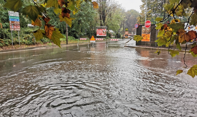 Il “lago” in via Manin