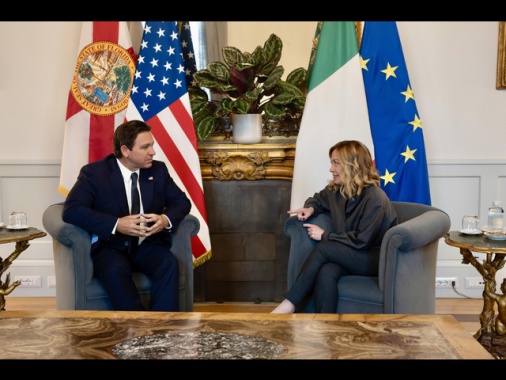 Meloni vede DeSantis,'aumentare gli investimenti Italia-Florida'