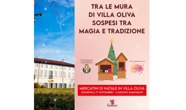 Mercatini di Natale in Villa Oliva a Cassano Magnago 1