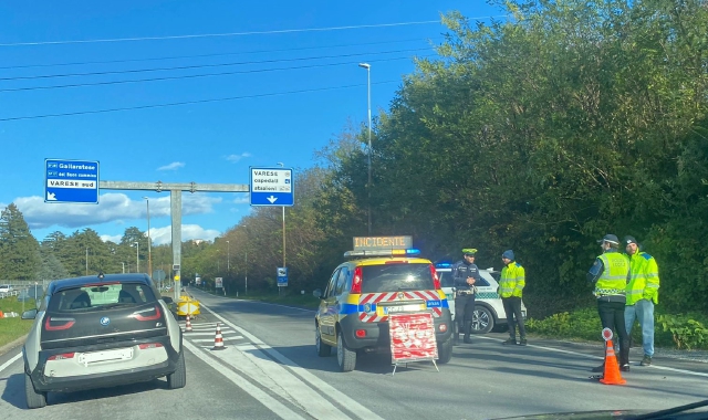 Varese, incidente e bretella chiusa in entrata