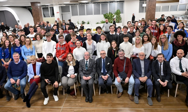 Foto di gruppo alla Notte dei Campioni 2024 (foto Angelo Puricelli/BLITZ)