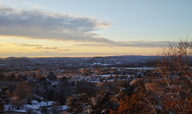 Il panorama dopo la nevicata del 21 novembre