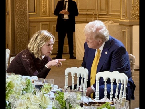 Meloni a Parigi,in nottata incontri all'Eliseo con Trump e Musk