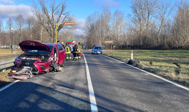 Incidente al confine tra Azzate e Buguggiate: