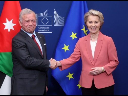 Von der Leyen, 'rafforziamo l'intesa con la Giordania'