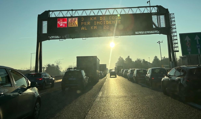 La situazione questa mattina, mercoledì 5 febbraio, sulla A8 in direzione Milano