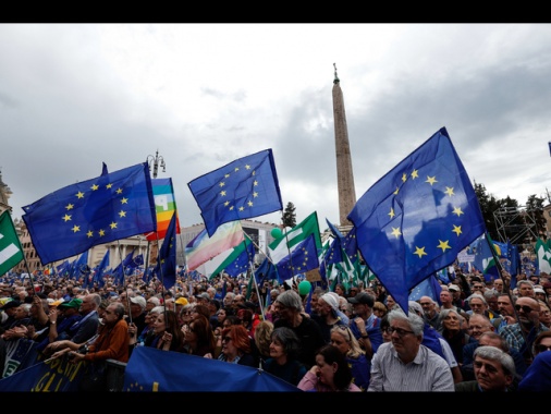 Organizzatori, almeno 30 mila persone a piazza del Popolo