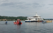 «La nave va a fuoco»: esercitazione sul lago Maggiore