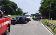 Scontro sulla provinciale a Monvalle: due feriti