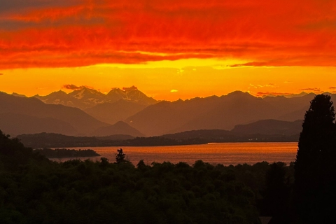 Il maltempo sfiora il Varesotto e lascia lo spettacolo al tramonto