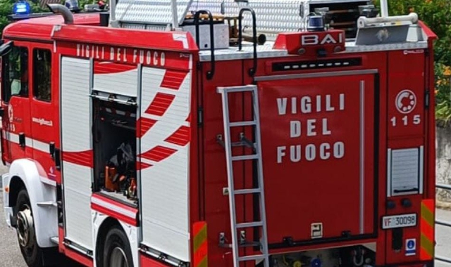 Un recente intervento dei vigili del fuoco
