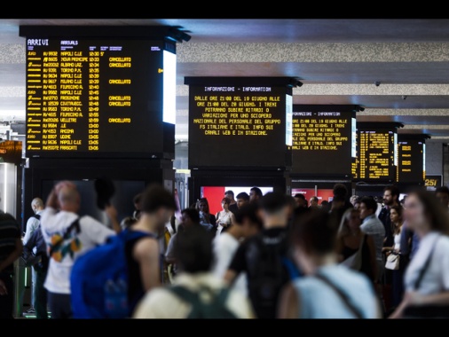 Sciopero treni, a Roma Termini 30 i convogli cancellati