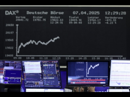 Le Borse pesanti coi dazi, Milano -1,6% sotto 40.000 punti