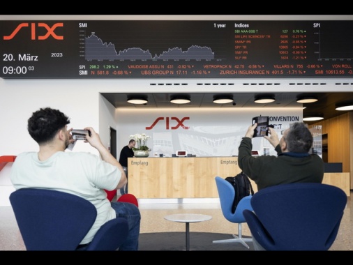 Borsa: l'Europa chiude poco mossa, Parigi +0,01%, Londra +0,22%