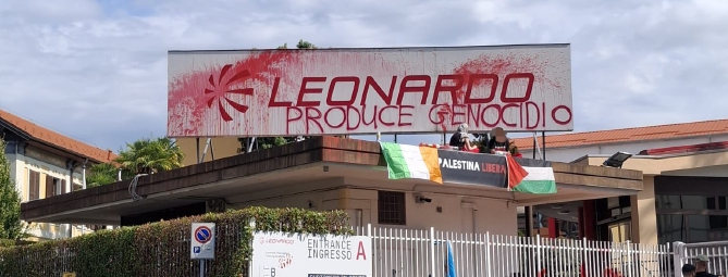 Blitz alla Leonardo, attivisti pro Palestina portati in Questura