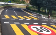 Mercallo in pista. Ciclopedonale