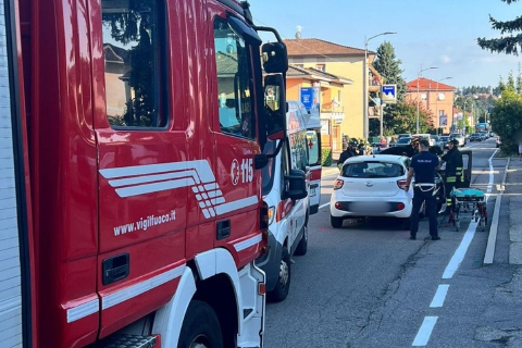 Induno Olona: scontro con tre feriti