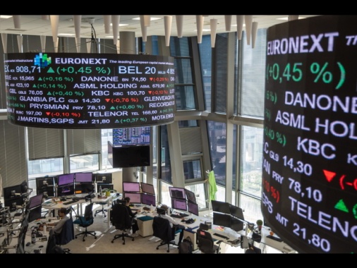 Borsa: l'Europa frena nel finale con Wall Street, Milano -0,35%