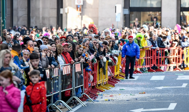 Il Re Bosino, lo scorso anno, pronto al tradizionale discorso