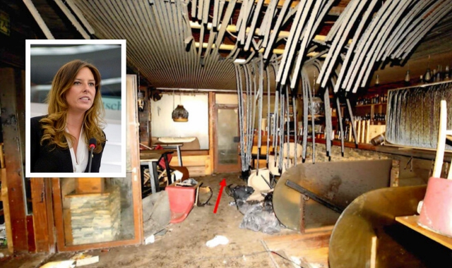 Il locale della tragedia e nel riquadro l’eurodeputata Isabella Tovaglieri