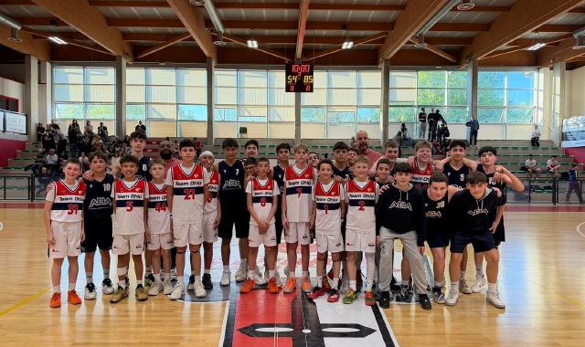 L’Aba Legnano, finalista Under 13 del Garbosi, con il Team Ohio