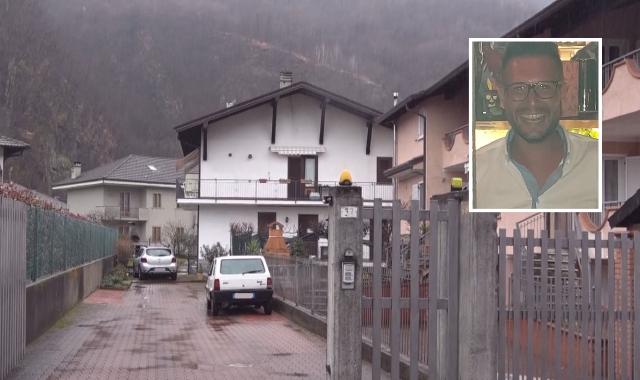 L’abitazione dove si è consumato il delitto. Nel riquadro, la vittima, Nicolò Borghini