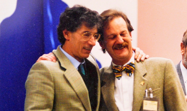 Umberto Bossi e Giuseppe Leoni