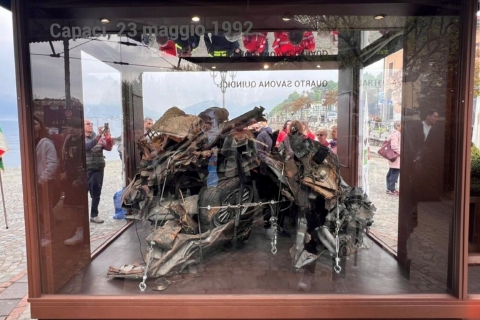 A Laveno Mombello l'auto di Giovanni Falcone