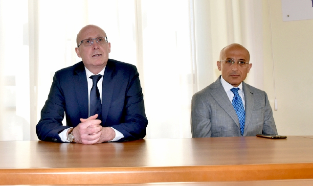 Da sinistra, Carlo Mazza e Paolo Iodice insieme in Questura di Varese nel giugno del 2024