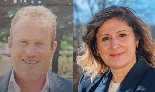 I due candidati. Da sinistra: Maurizio Caimi e Clara Dalla Pozza