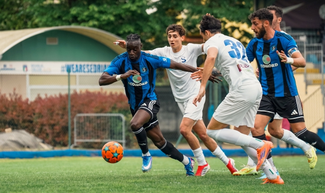 Monteiro Barbosa, stella della Solbiatese (foto Samuele Lucchi)