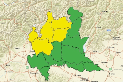 Ecco i temporali: allerta gialla nel Varesotto