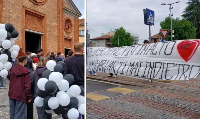 L’addio a Riky: «Vola sempre più in alto»
